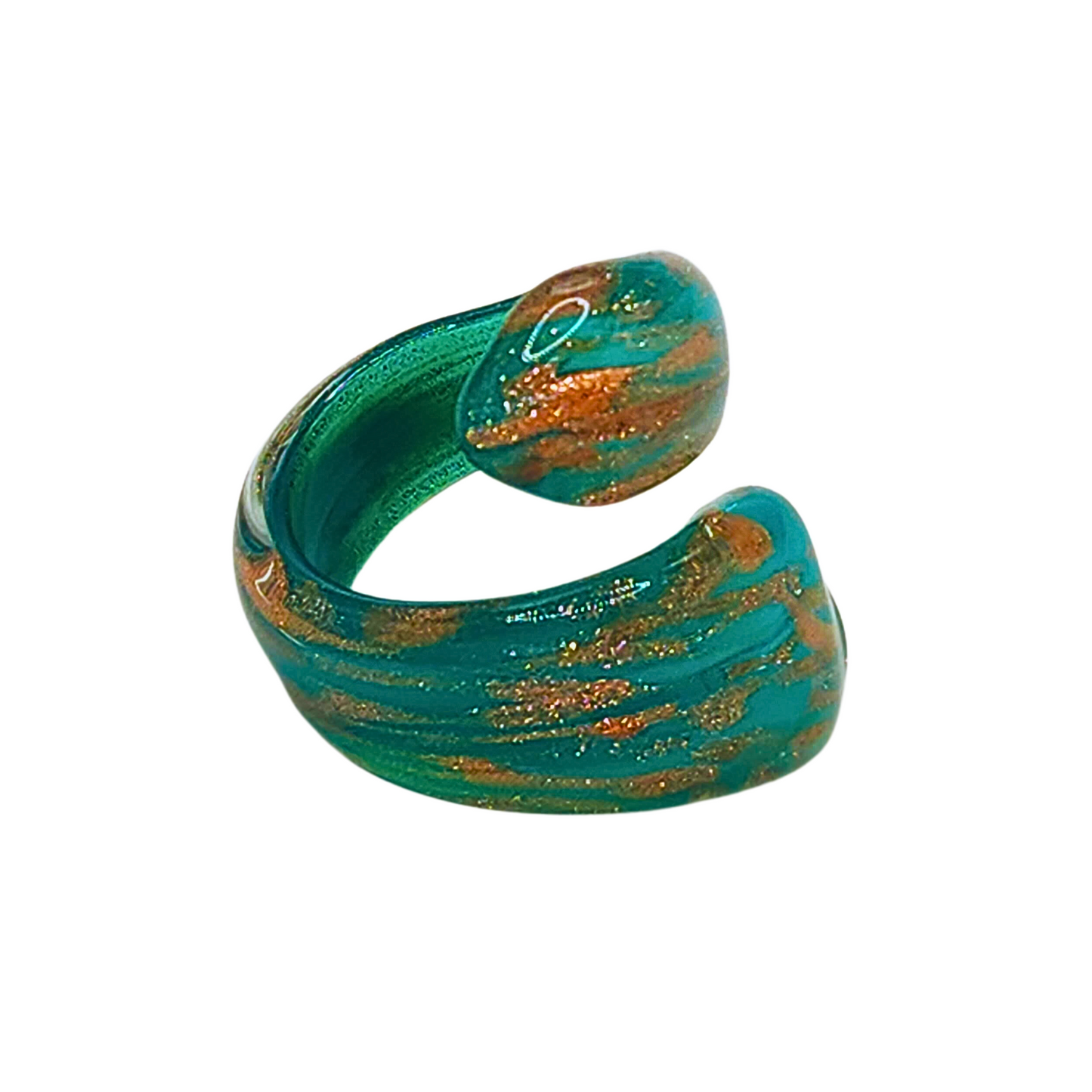 Anillo de Vidrio de Murano: Arte Veneciano en tus Dedos