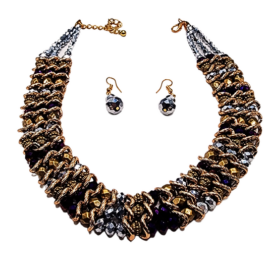 Dubrovnik Necklace and Earrings Set: Croatian Elegance