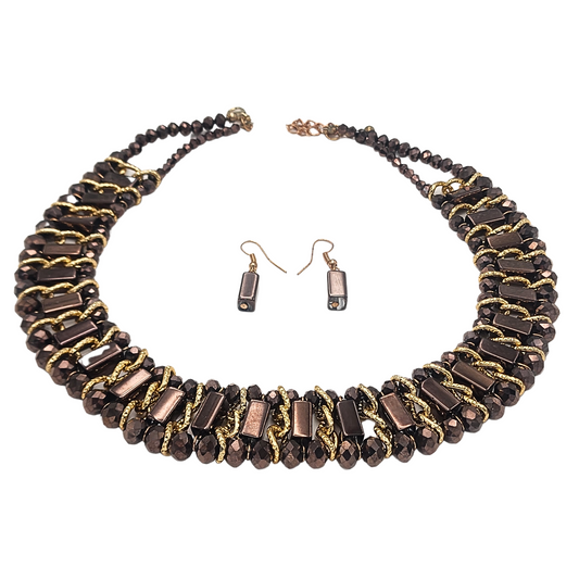 Dubrovnik Necklace and Earrings Set: Croatian Elegance