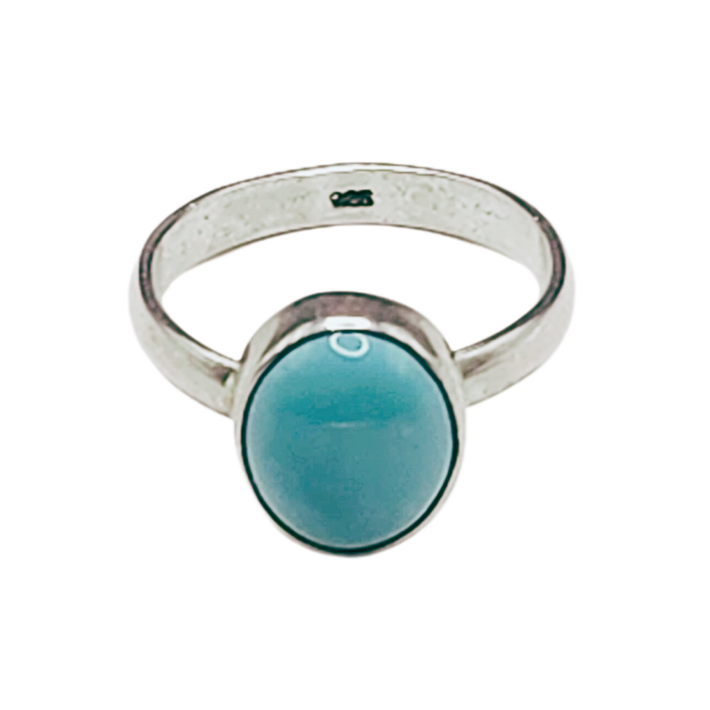 925 Silver ring with turquoise gemstone imported from Slovenia